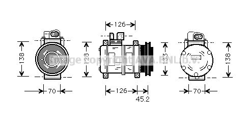 AVA QUALITY COOLING Компрессор, кондиционер PRK035